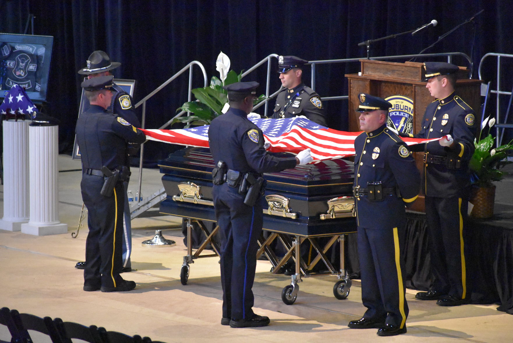 Funeral service for officer William Buechner